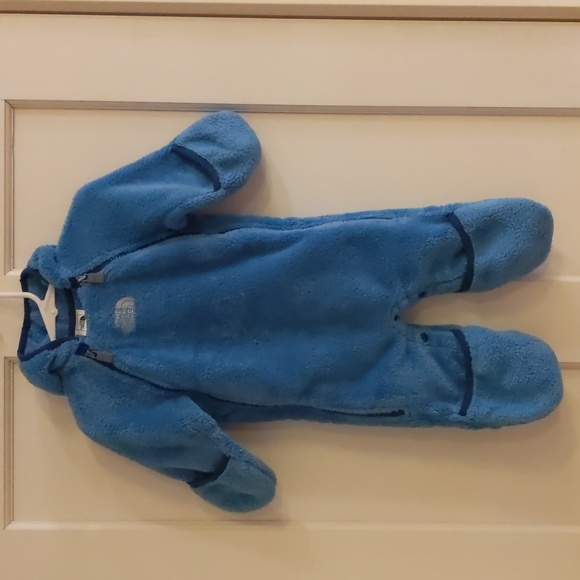 Infant Boy's 3-6 Month North Face Full-Zip Fleece Bunting - Picture 2 of 7